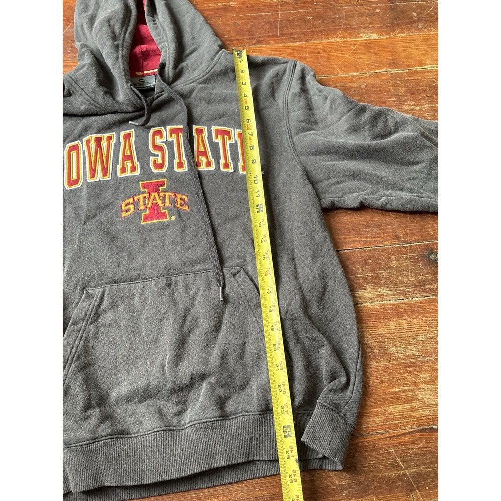 Iowa State Cyclones Graphic Gray Hooded Sweatshirt Hoodie Men's Size Large - Picture 6 of 6